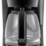 BLACK+DECKER 12-Cup Coffee Maker with Easy On/Off Switch, Easy Pour, Non-Drip Carafe with Removable Filter Basket, Vortex Technology, Black